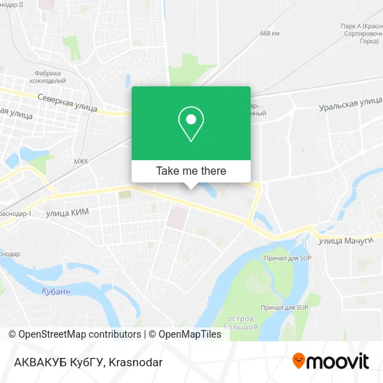 АКВАКУБ КубГУ map