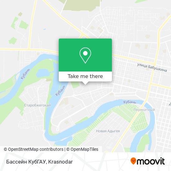 Бассейн КубГАУ map