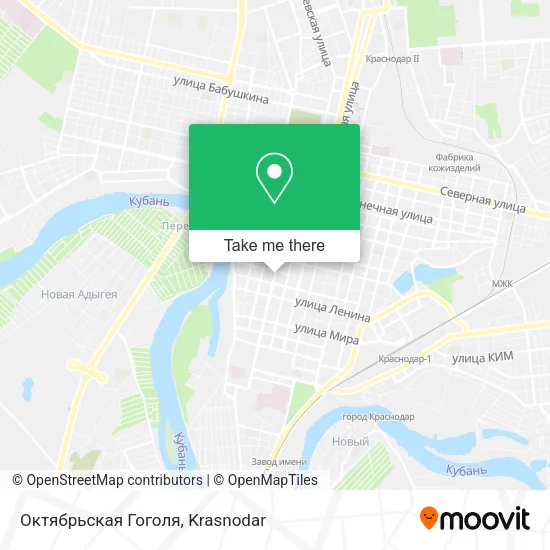 Октябрьская Гоголя map