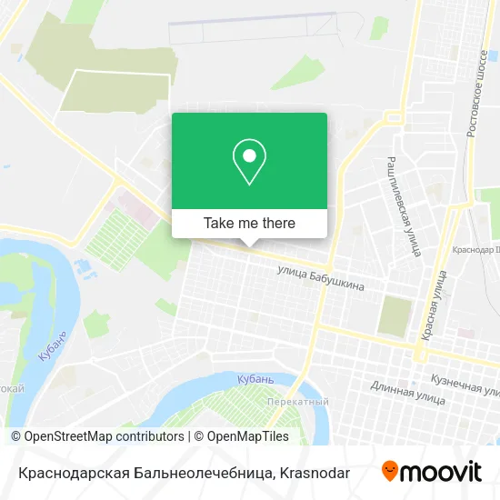 Краснодарская Бальнеолечебница map