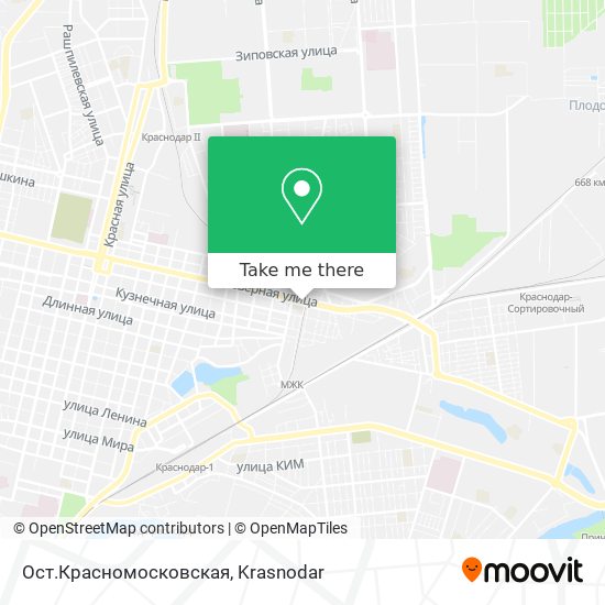 Ост.Красномосковская map