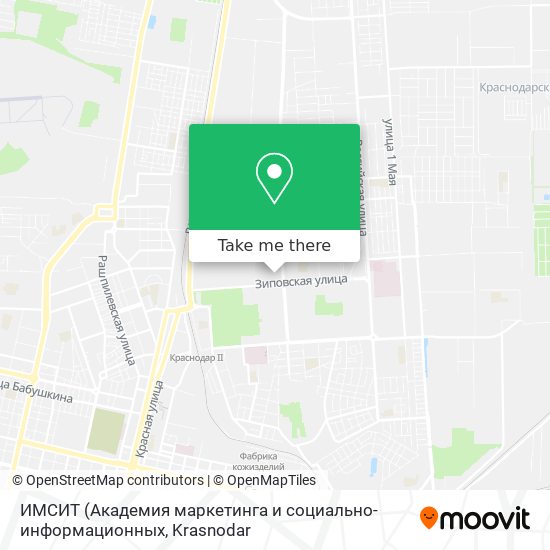 ИМСИТ map