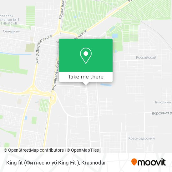 King fit (Фитнес клуб  King Fit ) map