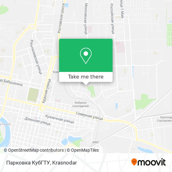 Парковка КубГТУ map