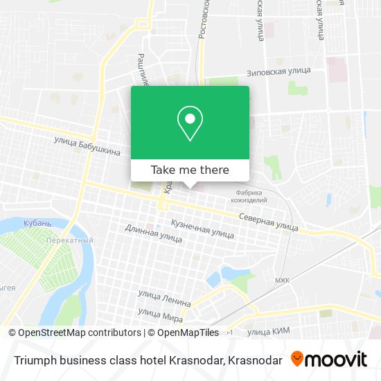 Triumph business class hotel Krasnodar map