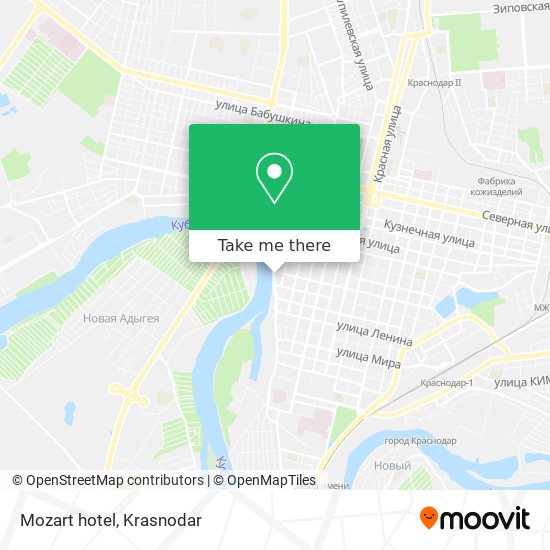 Mozart hotel map