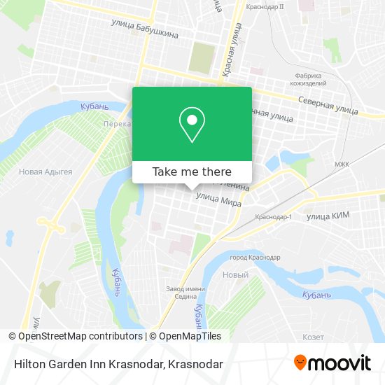 Hilton Garden Inn Krasnodar map