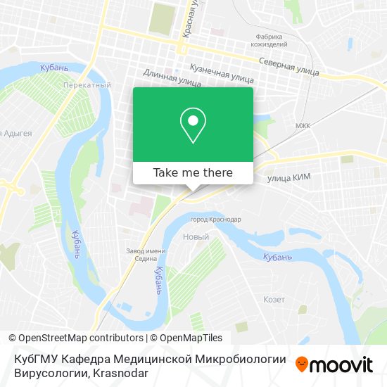 КубГМУ Кафедра Медицинской Микробиологии Вирусологии map
