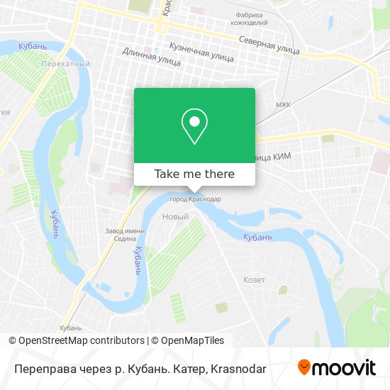 Переправа через р. Кубань. Катер map