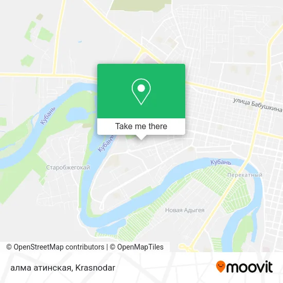 алма атинская map