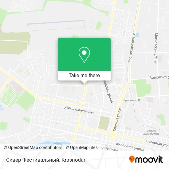 Сквер  Фестивальный map