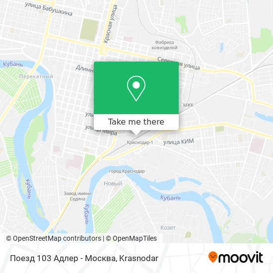 Поезд 103 Адлер - Москва map