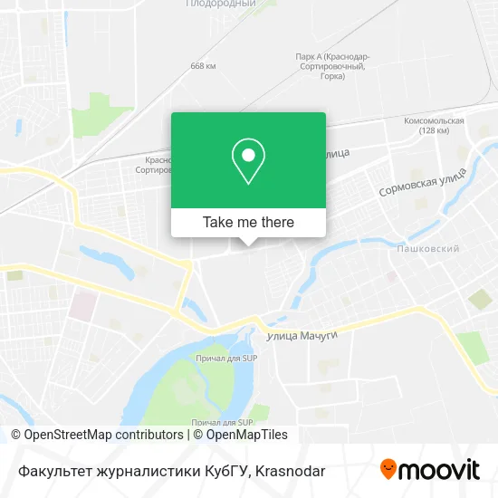 Факультет журналистики КубГУ map