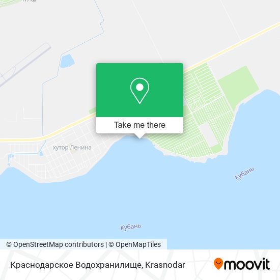 Краснодарское Водохранилище map