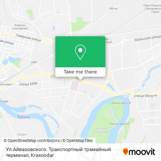 Ул.Айвазовского. Транспортный трамайный терминал map