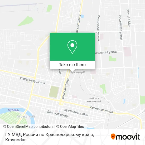 ГУ МВД России по Краснодарскому краю map
