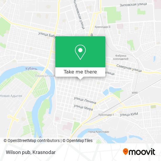 Wilson pub map