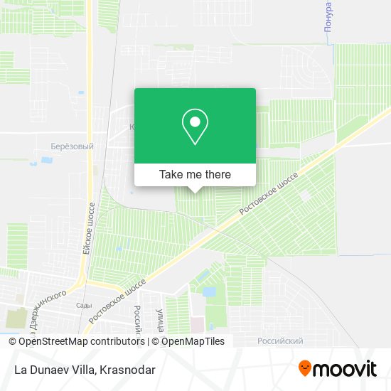 La Dunaev Villa map