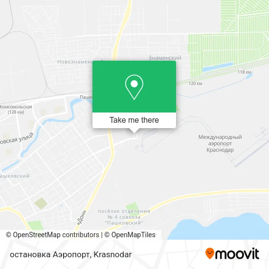 остановка Аэропорт map