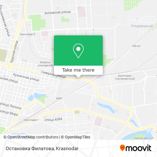 Остановка Филатова map