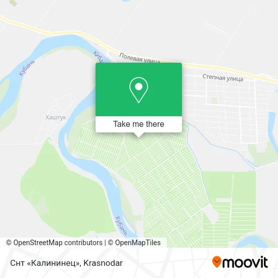Снт «Калининец» map