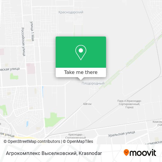 Агрокомплекс Выселковский map