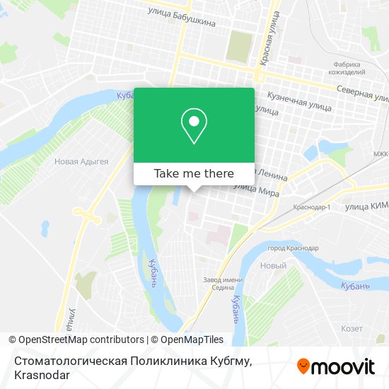 Стоматологическая Поликлиника Кубгму map