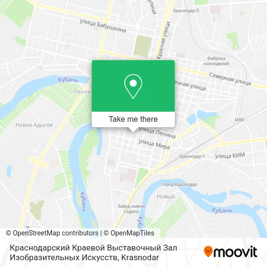 Краснодарский Краевой Выставочный Зал Изобразительных Искусств map