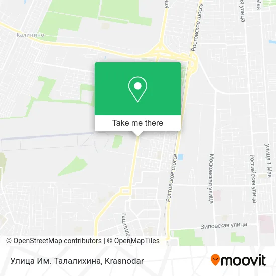 Улица Им. Талалихина map