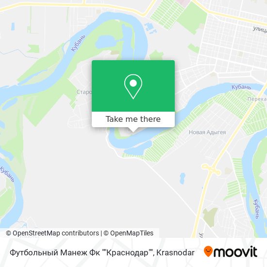 Футбольный Манеж Фк ""Краснодар"" map