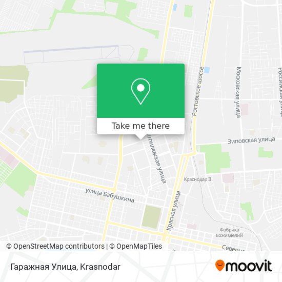 Гаражная Улица map