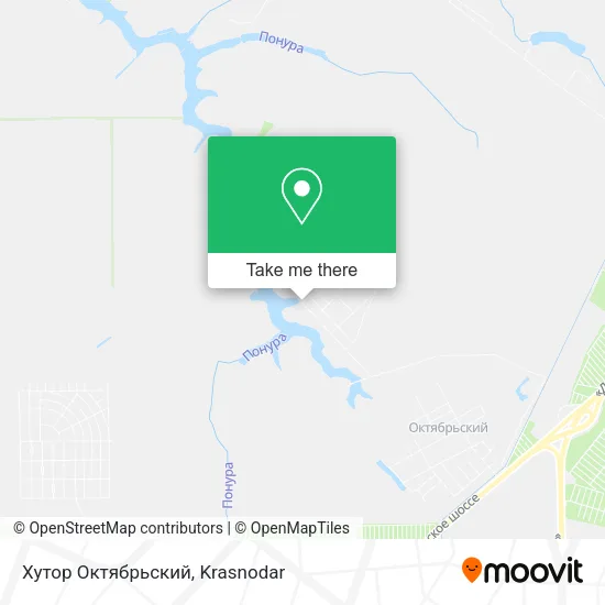 Хутор Октябрьский map