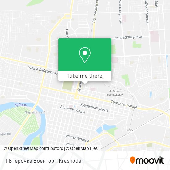 Пятёрочка Военторг map