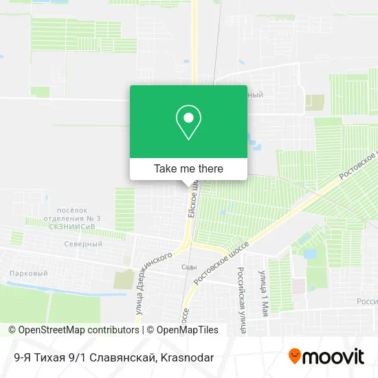 9-Я Тихая 9/1 Славянскай map