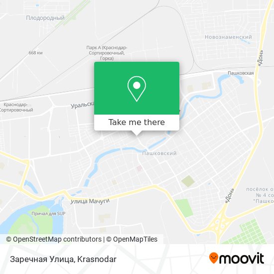 Заречная Улица map