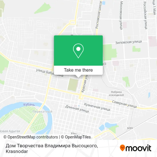 Дом Творчества Владимира Высоцкого map