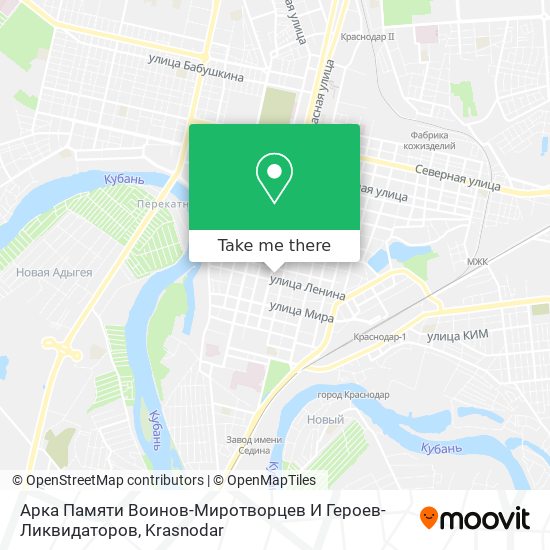 Арка Памяти Воинов-Миротворцев И Героев-Ликвидаторов map