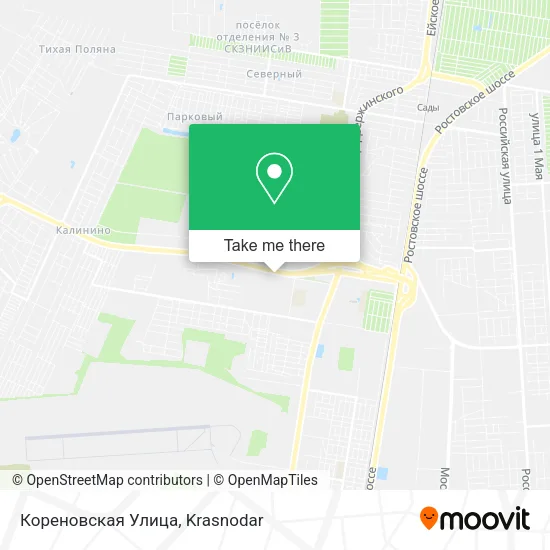 Кореновская Улица map