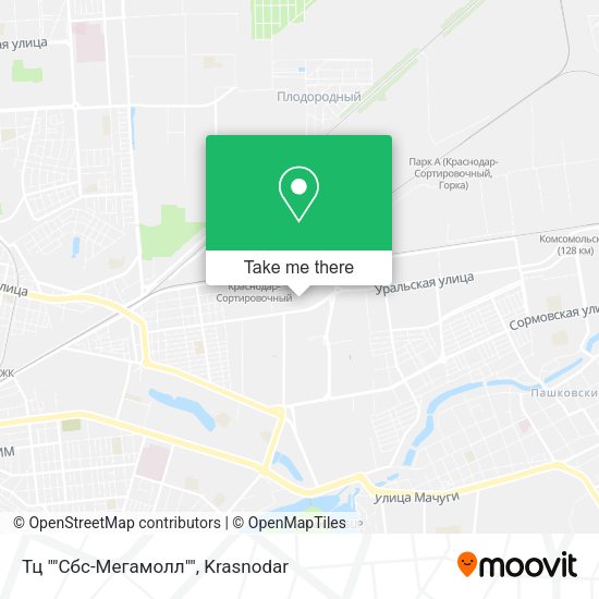 Тц ""Сбс-Мегамолл"" map