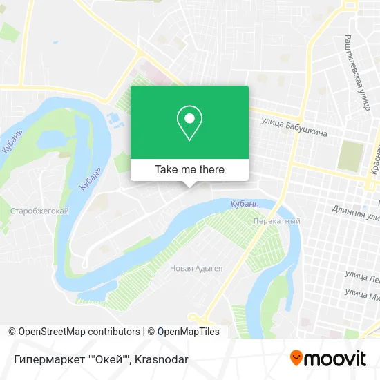 Гипермаркет ""Окей"" map