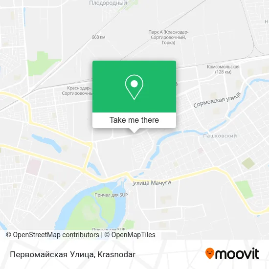 Первомайская Улица map