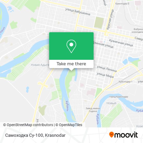 Самоходка Су-100 map