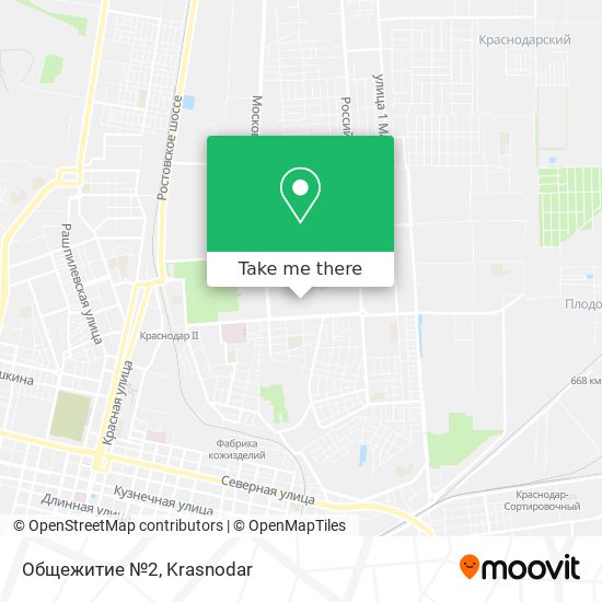 Общежитие №2 map