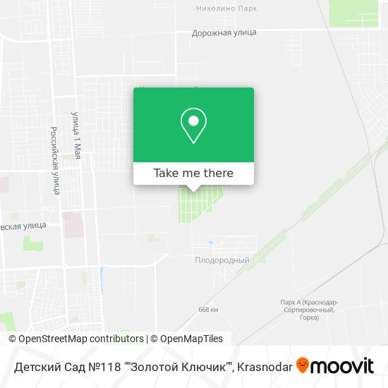 Детский Сад №118 ""Золотой Ключик"" map