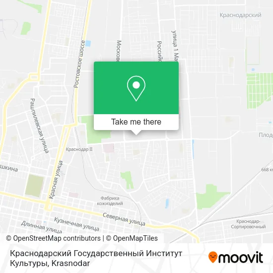 Краснодарский Государственный Институт Культуры map