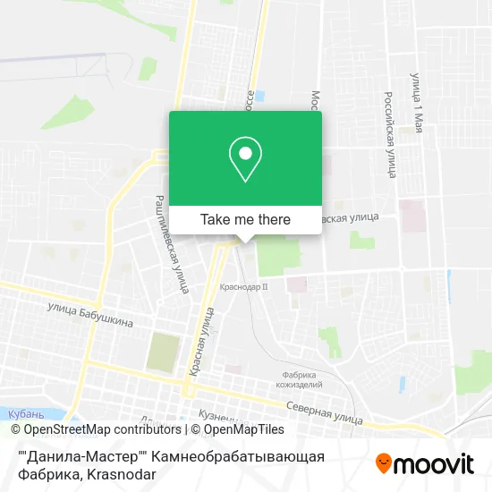 ""Данила-Мастер"" Камнеобрабатывающая Фабрика map