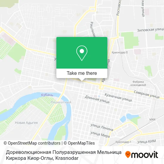 Дореволюционная Полуразрушенная Мельница Киркора Киор-Оглы map