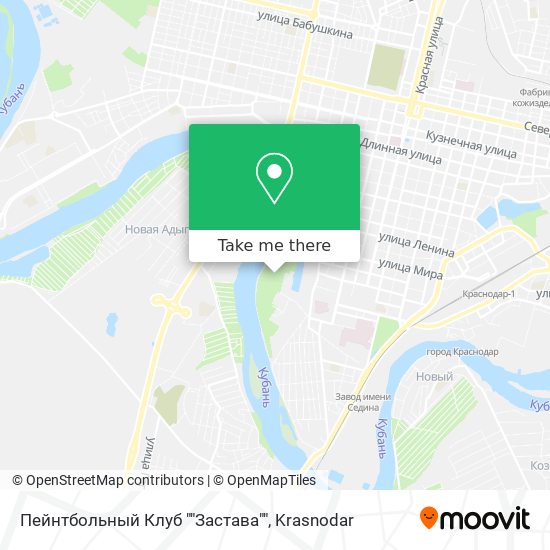 Пейнтбольный Клуб ""Застава"" map