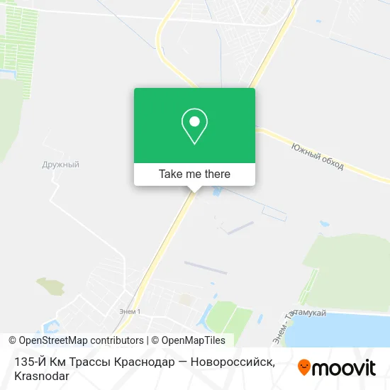 135-Й Км Трассы Краснодар — Новороссийск map