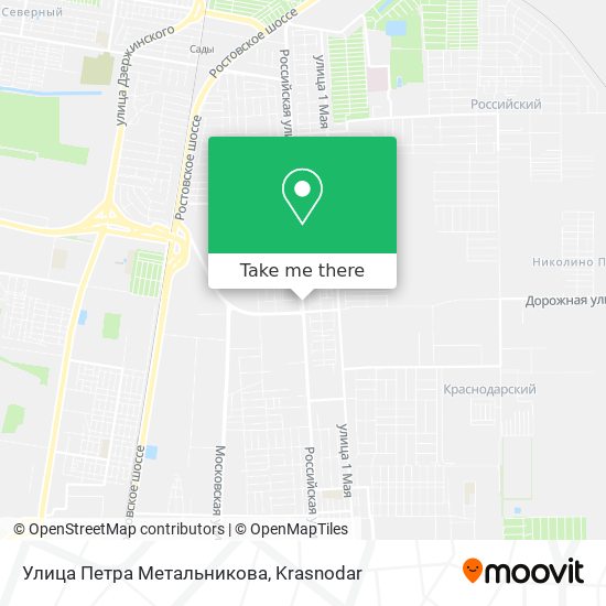 Улица Петра Метальникова map